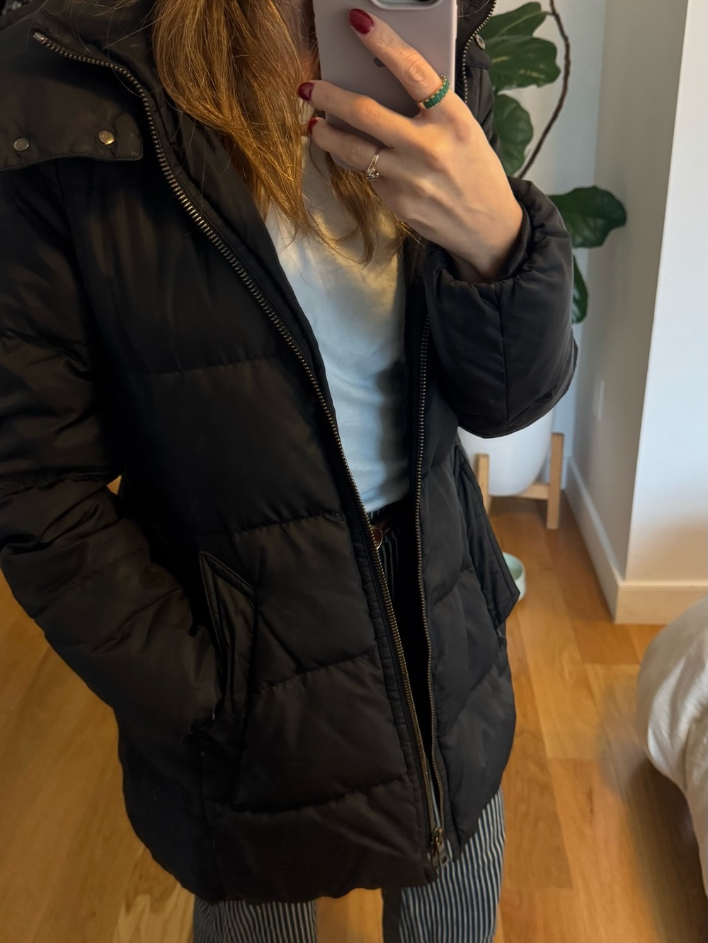 Vintage Coach Black Puffer Coat - Women's Lightweight Winter Jacket